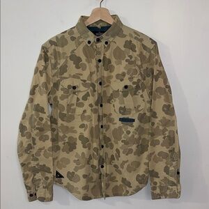 Vintage  10 Deep‎ Cotton Canvas Desert Camo Men's Long-Sleeve Button-Up Shirt